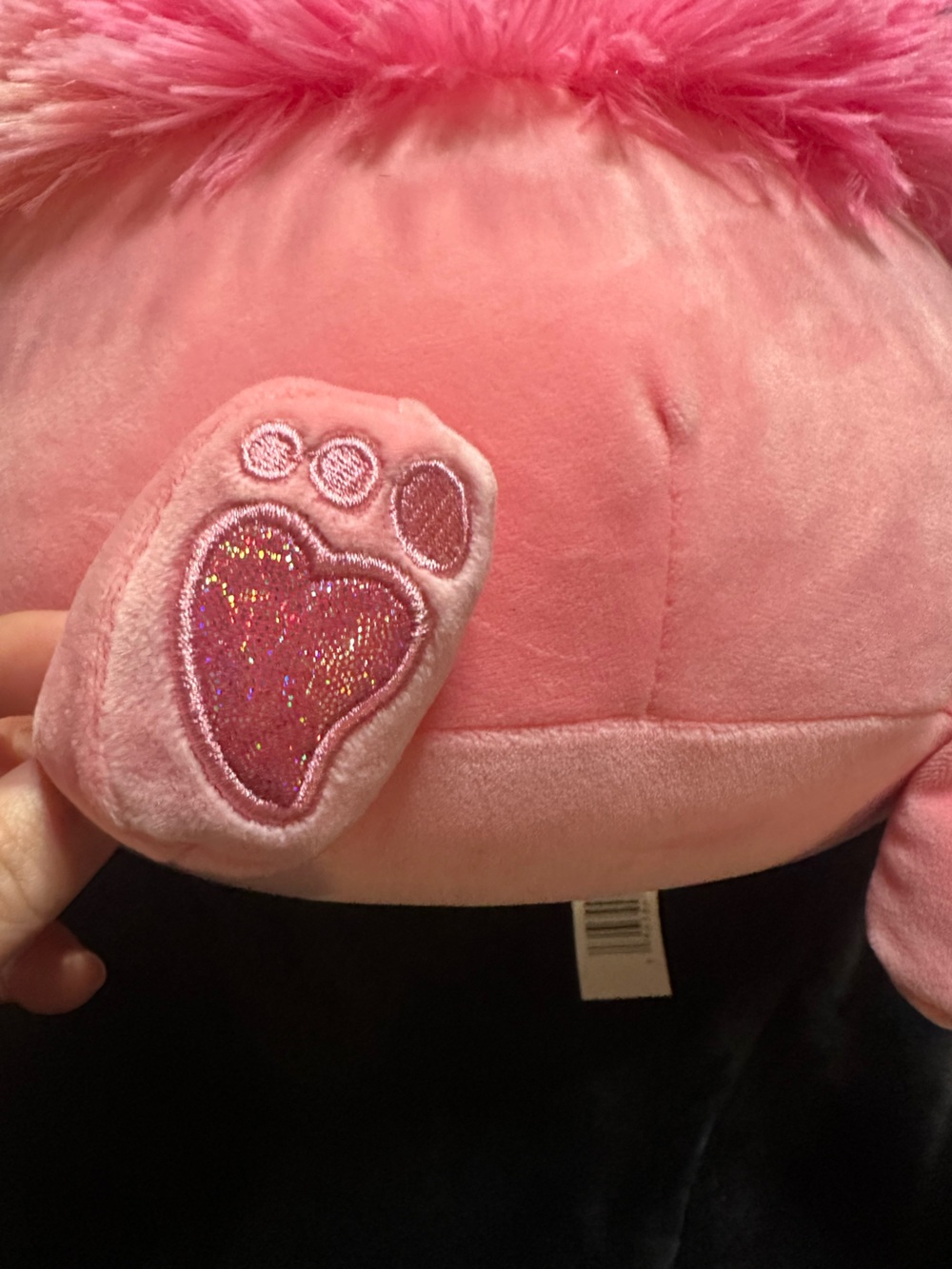 Squishmallows Jazwares Pink Bigfoot‎ Plush Valentine Heart Bow Stuffed Animal - Picture 9 of 9